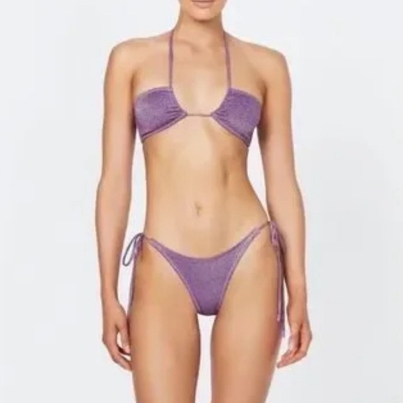 Triangl violet sparkle bikini - Picture 5 of 5